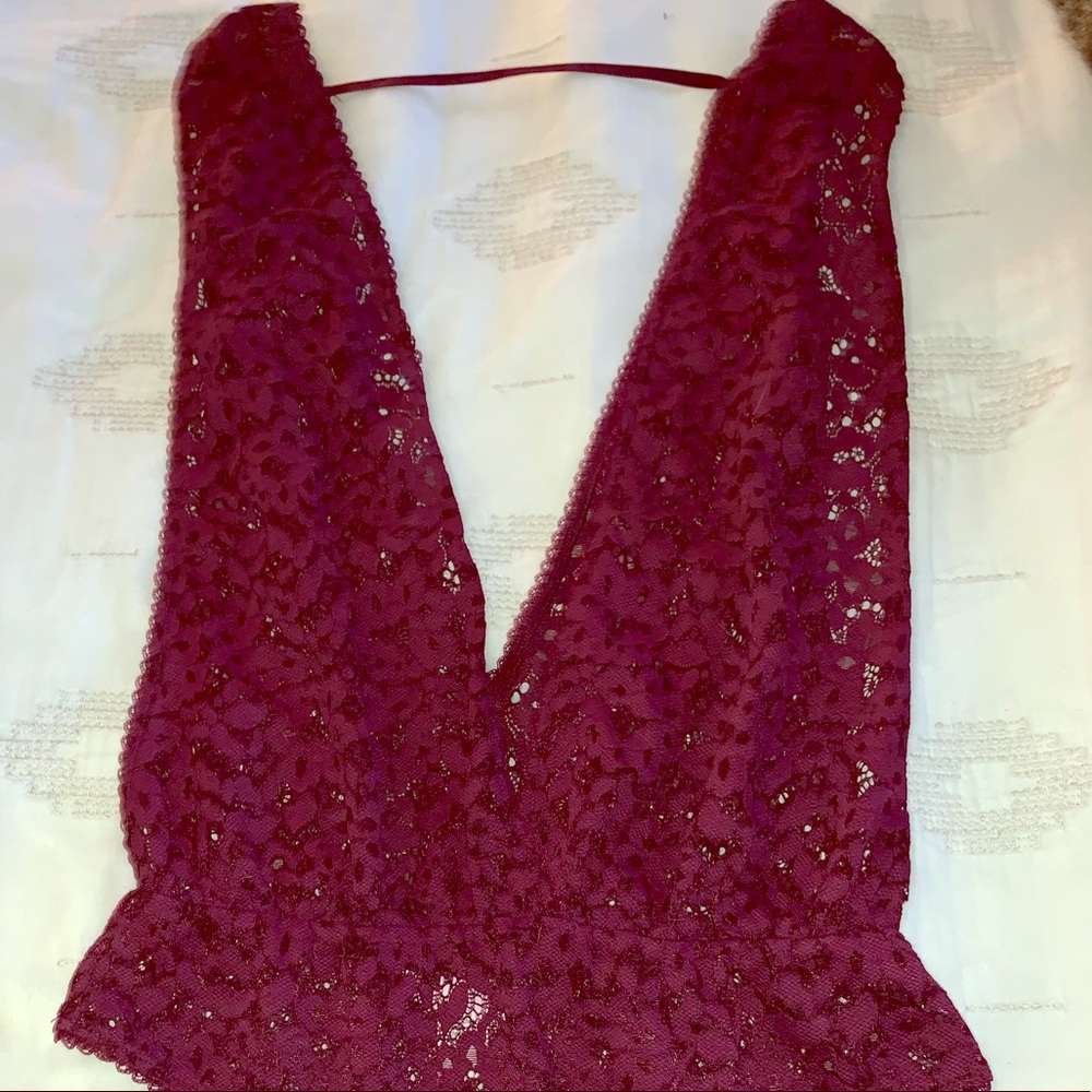 Victoria’s Secret Burgundy bodysuit